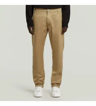 per uomo D26400-C105-B444 Pantaloni chino marroni Morry Tapered (26/32), Marrone, Casual, Cotone biologico, Sostenibile