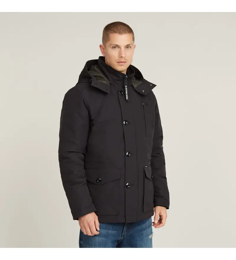 per uomo D26403-D908-6484 Giacca nera Vodan (S), Nero, Casual, Polister riciclato, Sostenibile