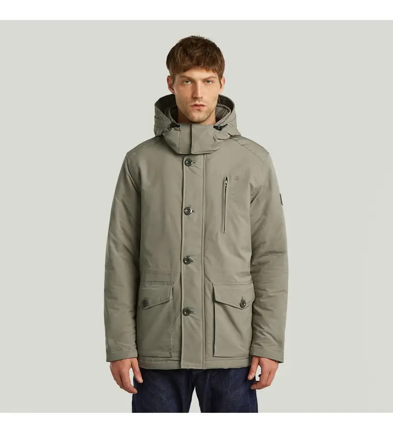 per uomo D26403-D908-G106 Anorak Vodan Pad grigio (M), Casual, Poliestere