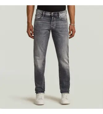 per uomo D27280-C293-B466 Jeans 3301 Regular Tapered grigio (31/36), Casual, Cotone, Denim