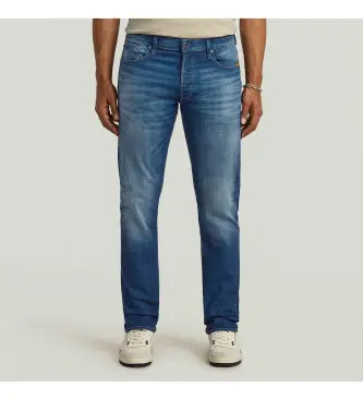 per uomo D27319-A088-A888 Jeans 3301 Slim blu (32/36), Casual, Cotone, Denim