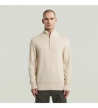 per uomo D27710-B692-1603 Maglione Premium Core Half Zip beige (M), Casual, Lana, Manica lunga