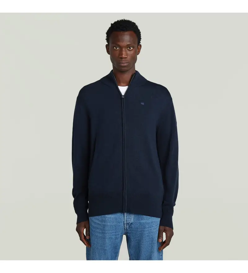 per uomo D27711-B692-C742 Giacca in maglia Premium Core Navy (XS), Casual, Lana, Manica lunga