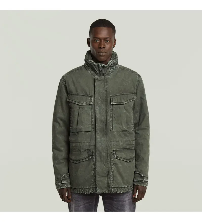 per uomo. D27785-D388-H738 Giacca imbottita Rovic verde (XS), Casual, Cotone