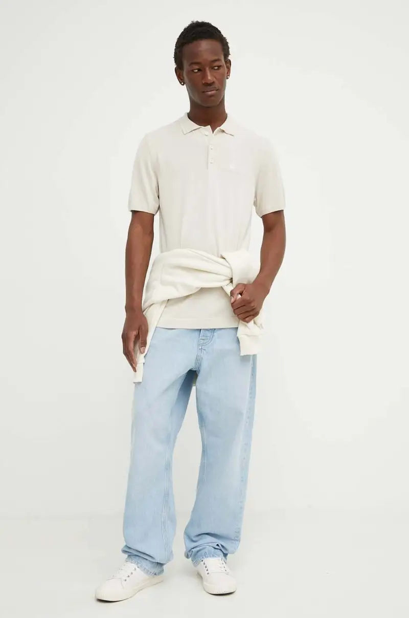 G-Star Polo Uomo Beige 3120876 miniatura 2