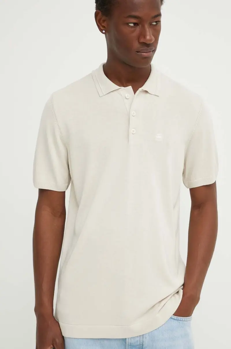 G-Star Polo Uomo Beige 3120876 miniatura 4