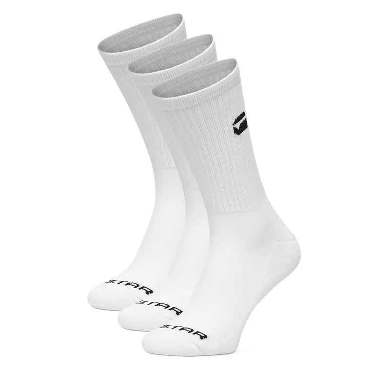 Calzini lunghi G-Star Raw CEO_AS_G-STAR_313_W_AW25 (3-PACK) Bianco