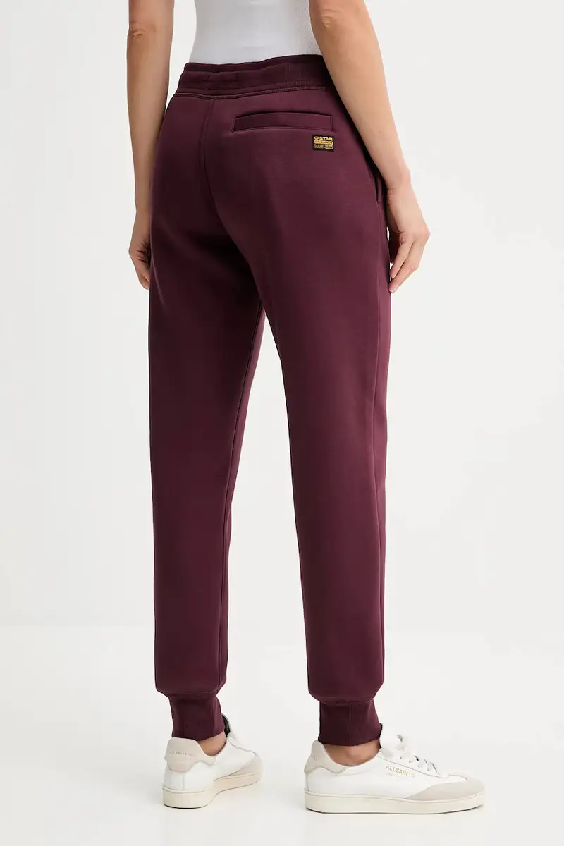 Raw pantaloni tuta colore bianco D21320-C235 Granata miniatura 3