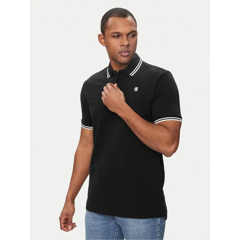 Polo Dunda D17127-5864 Nero Slim Fit
