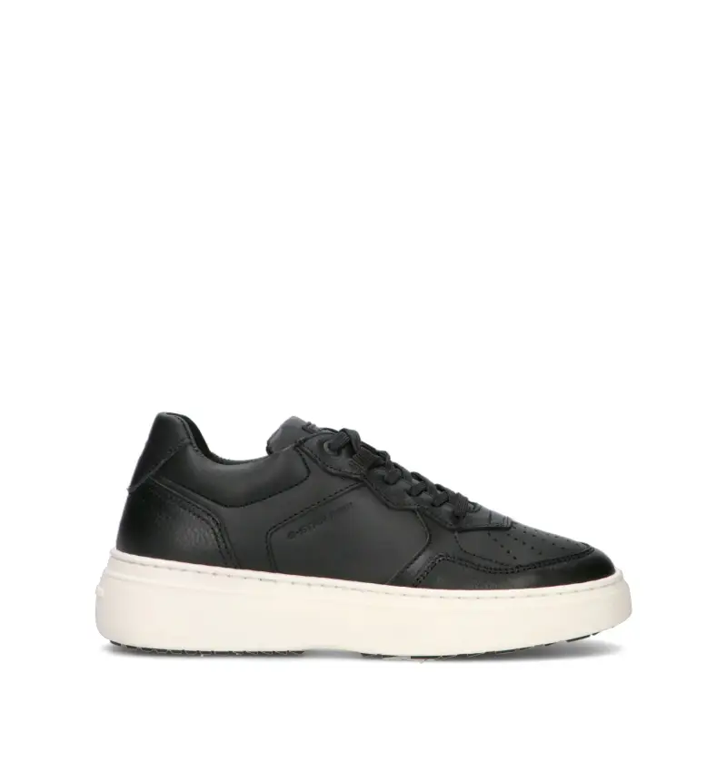Sneaker donna nera in pelle Vario