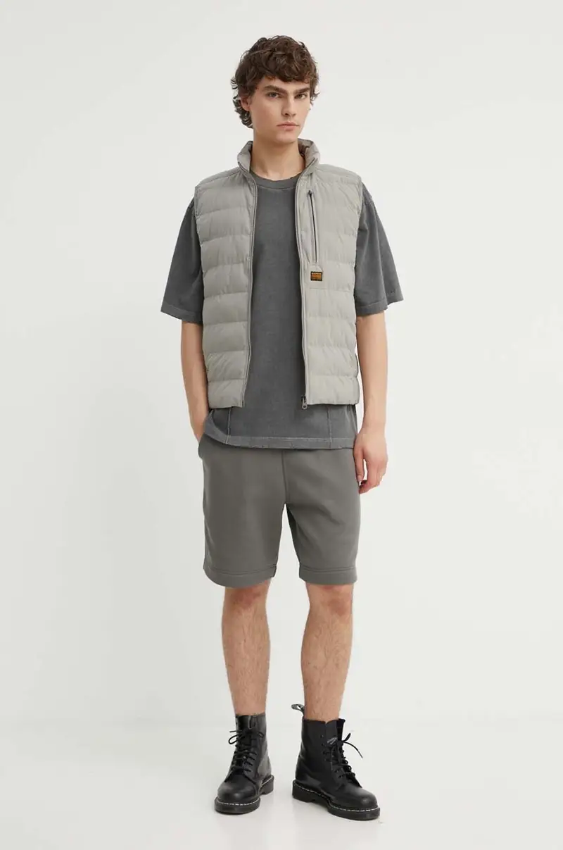 smanicato uomo colore beige miniatura 2