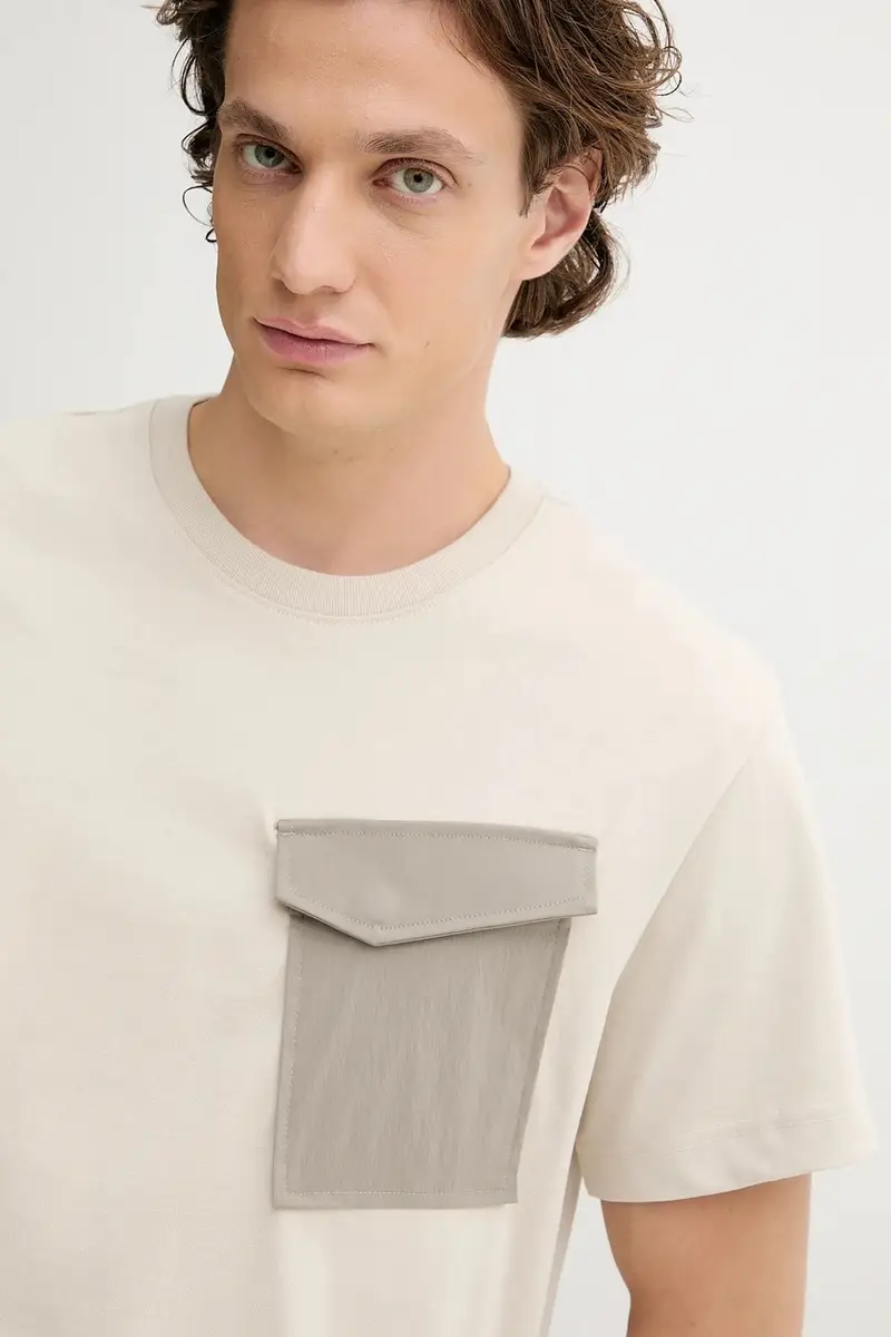 G-Star T-shirt Uomo Beige 3574139 miniatura 4