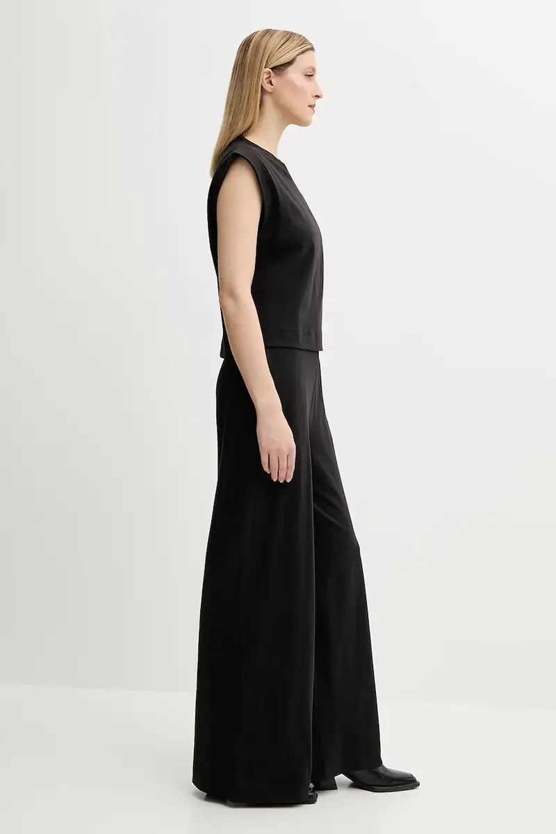 tuta in cotone colore nero D26101-B771 miniatura 2