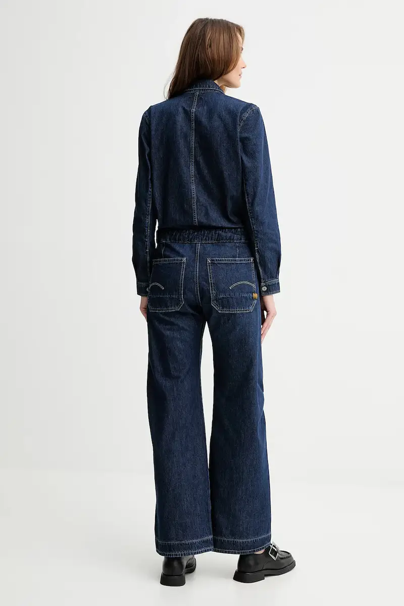 tuta in denim 0 colore blu navy D26877.E090 miniatura 3