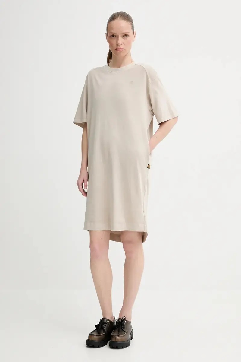 vestito colore beige D26095-C756 miniatura 2