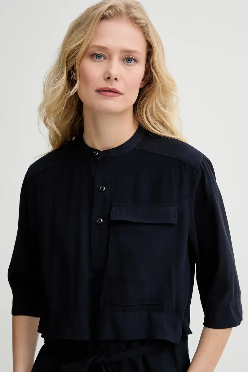 vestito colore blu navy D26023-D522 miniatura 4