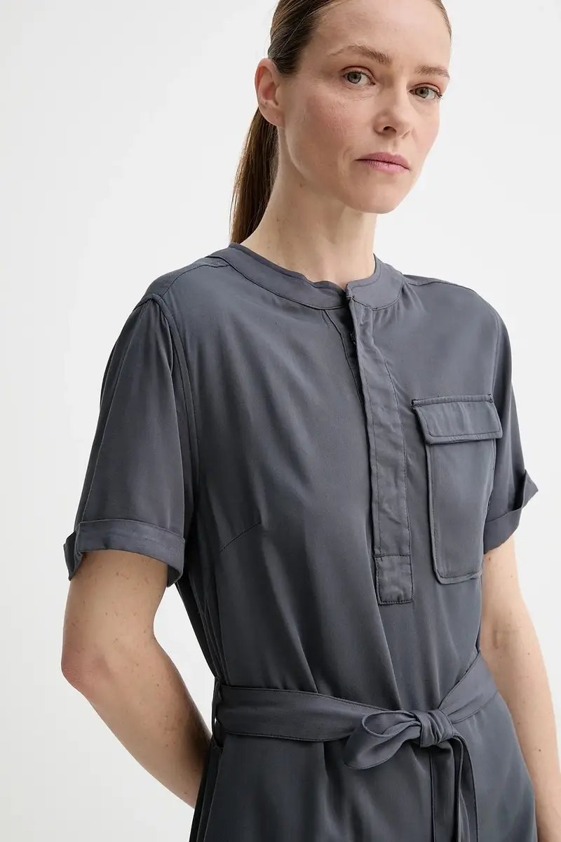 vestito colore grigio D26157-D573 miniatura 4