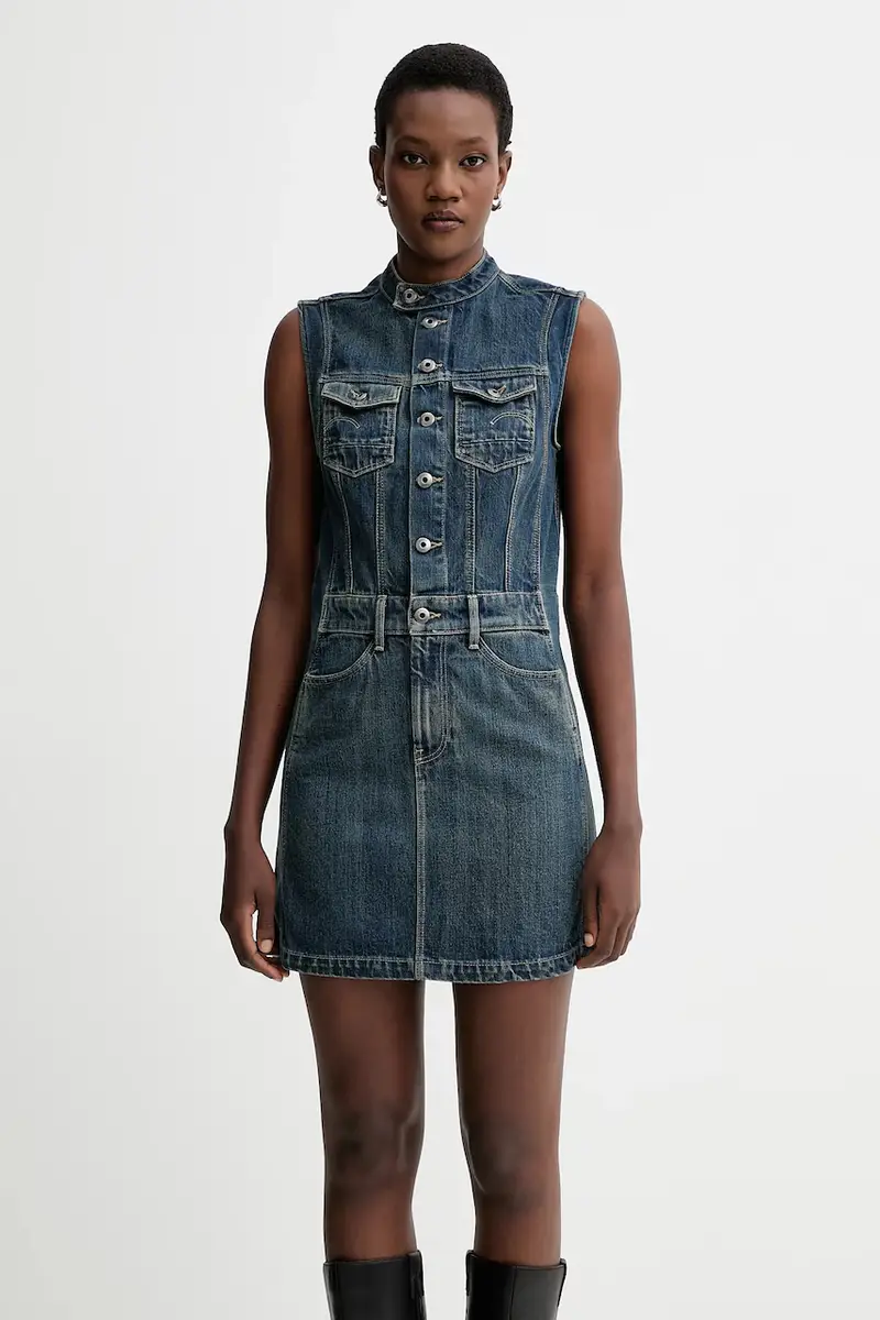 vestito di jeans 0 colore blu D27698.D577