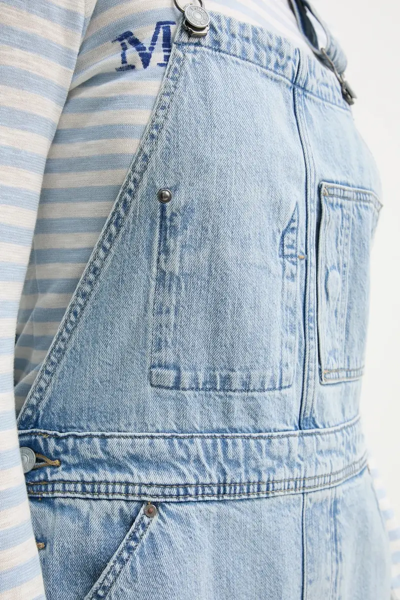 vestito di jeans colore blu miniatura 5