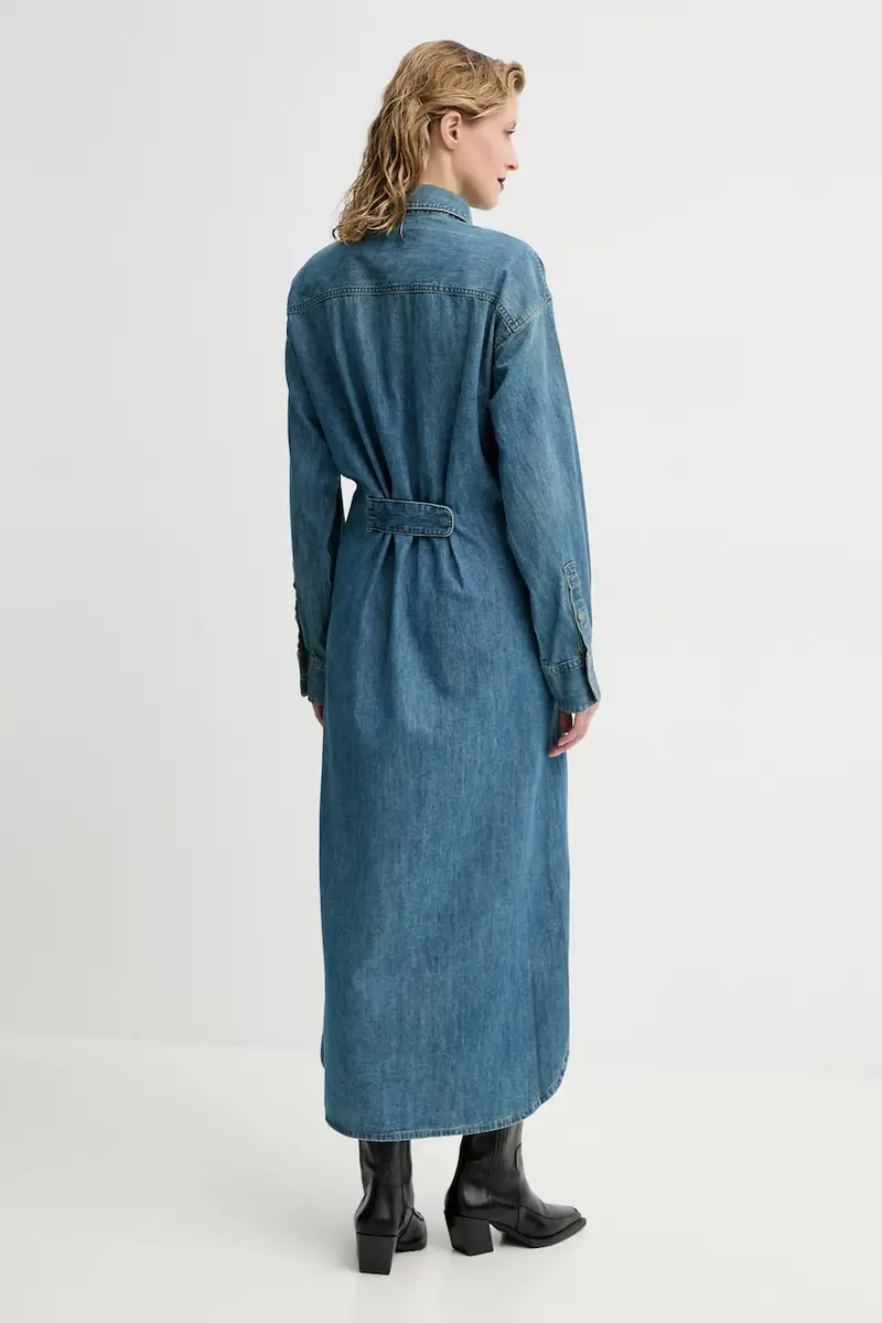vestito di jeans colore blu D25183-D252 miniatura 3