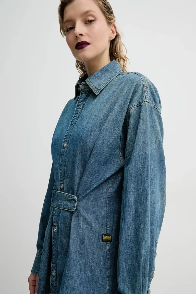 vestito di jeans colore blu D25183-D252 miniatura 4