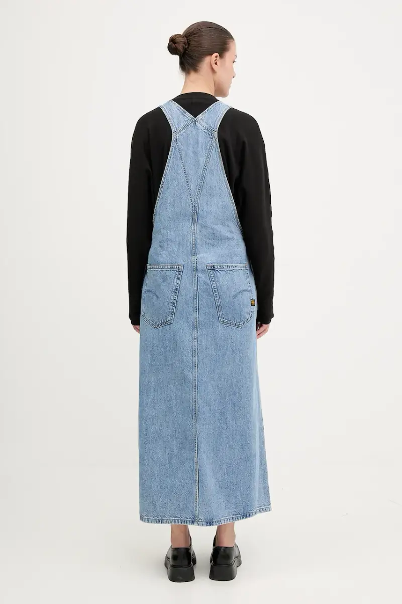 vestito di jeans colore blu D27734.D536 miniatura 3