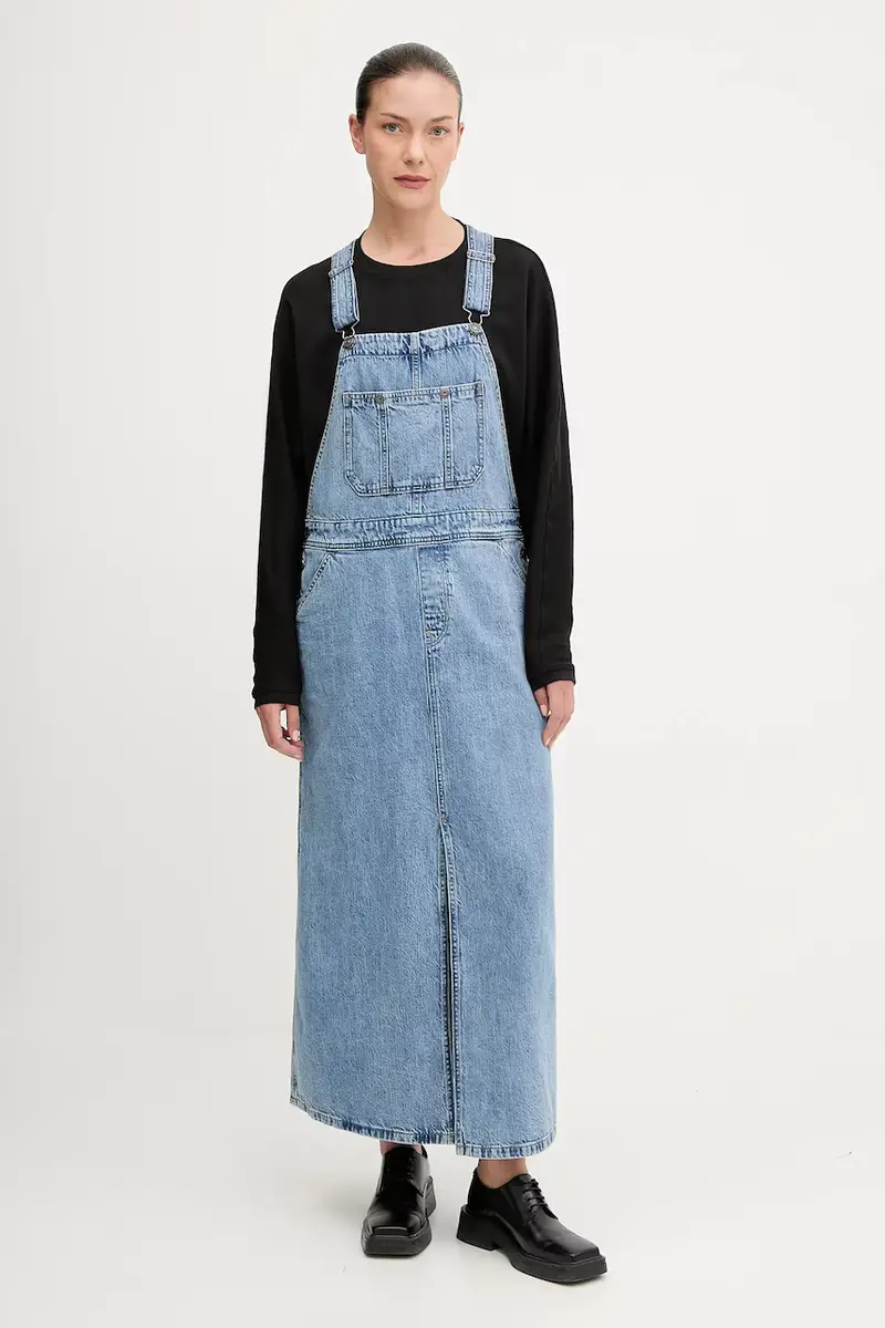 vestito di jeans colore blu D27734.D536