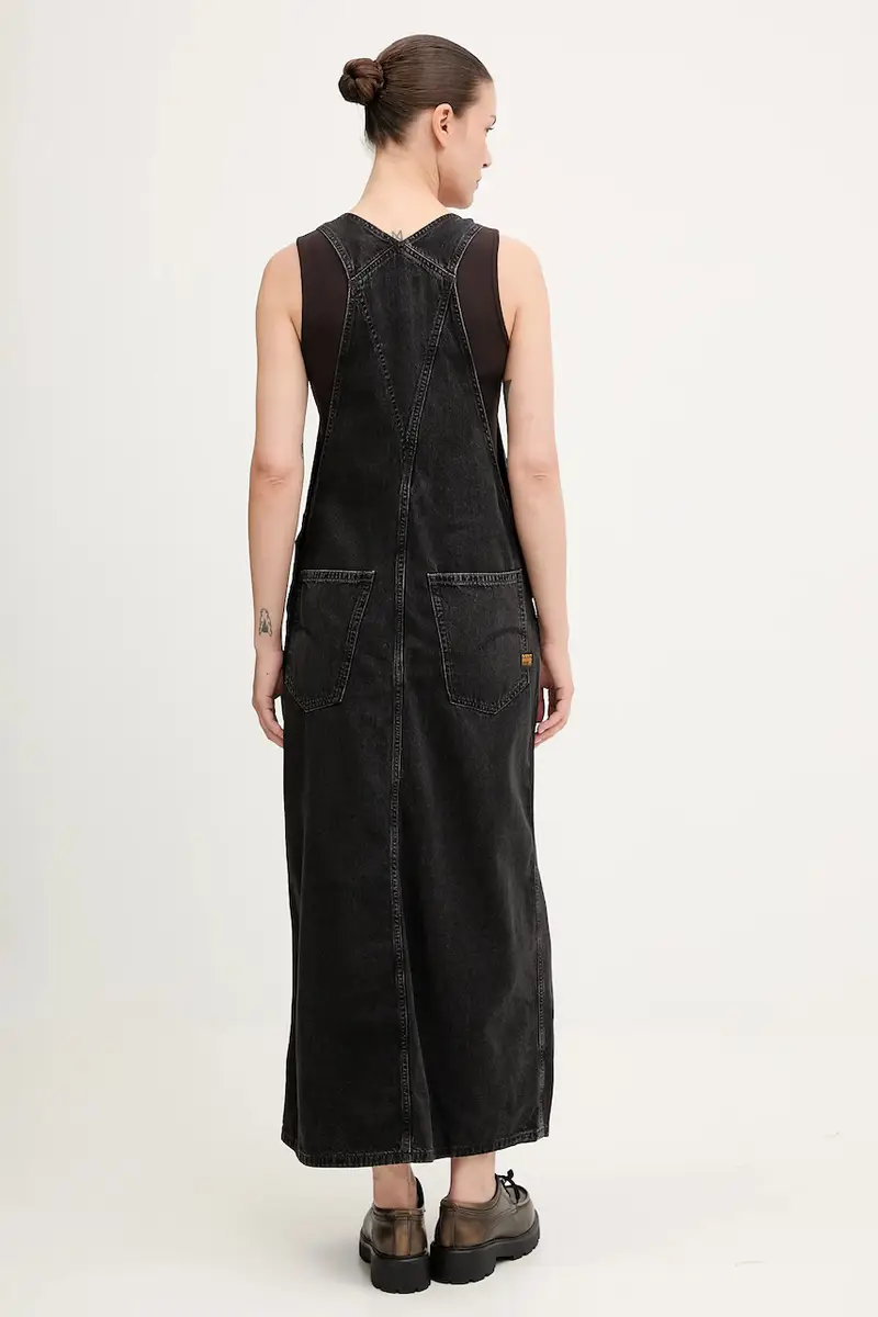 vestito di jeans colore nero D27734.E091 miniatura 3