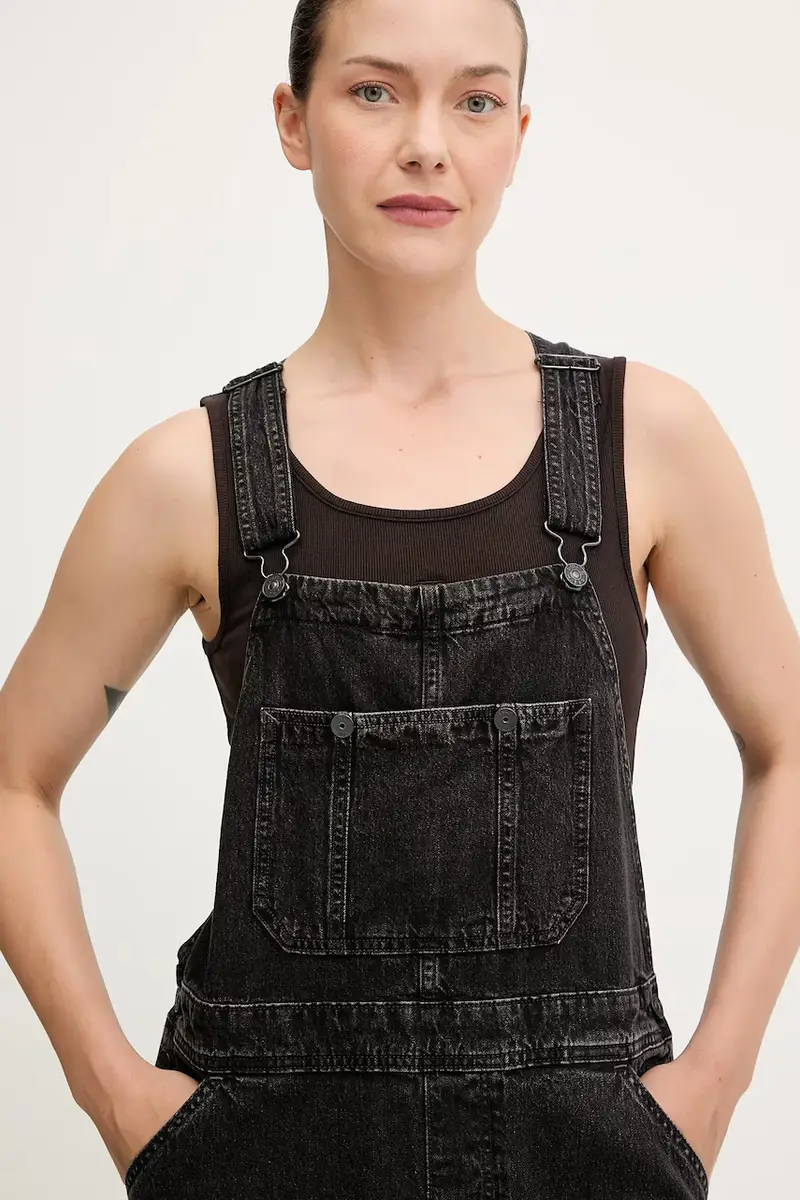 vestito di jeans colore nero D27734.E091 miniatura 4