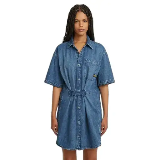Vestito donna in denim a maniche lunghe G-Star Modular