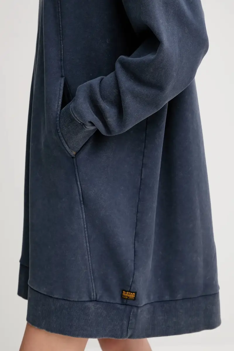 vestito in cotone colore blu D27165.D969 miniatura 5