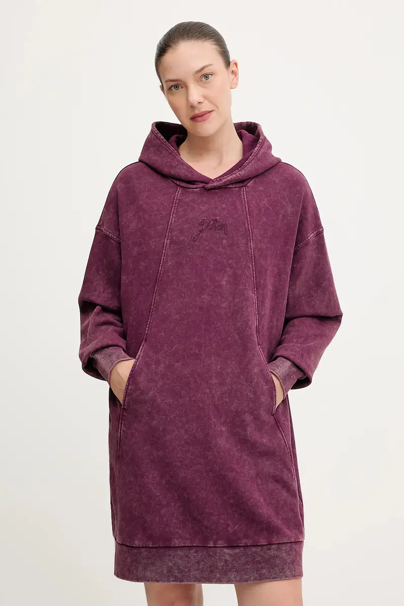 vestito in cotone colore violetto D27165.D969