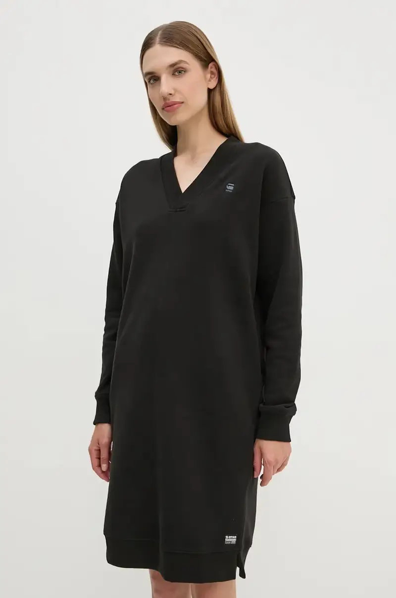 vestito in cotone Nero miniatura 2