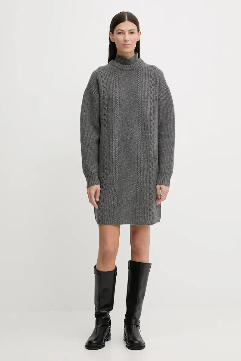 vestito in lana 0 Judee Cargo Grigio miniatura 2