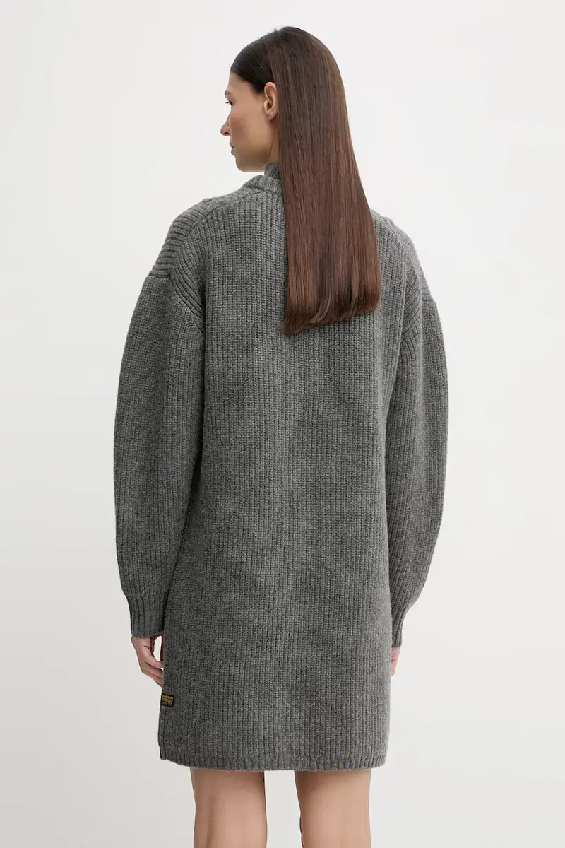 vestito in lana 0 Judee Cargo Grigio miniatura 3