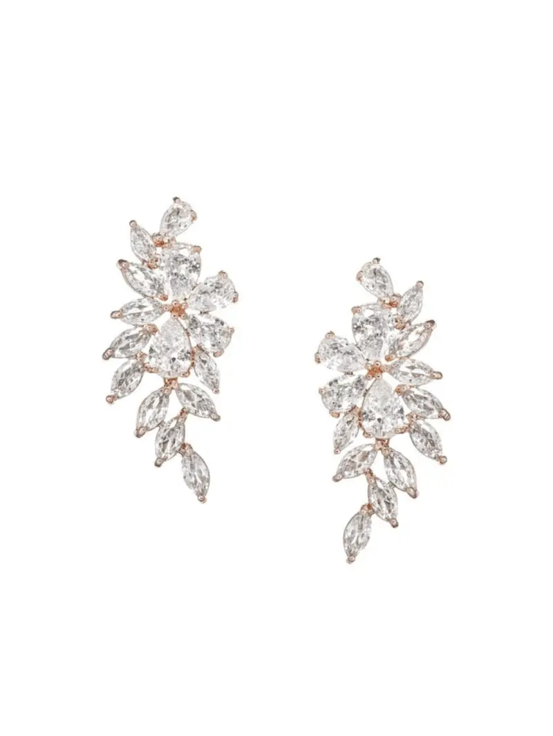 Pendientes Rosa Dorato