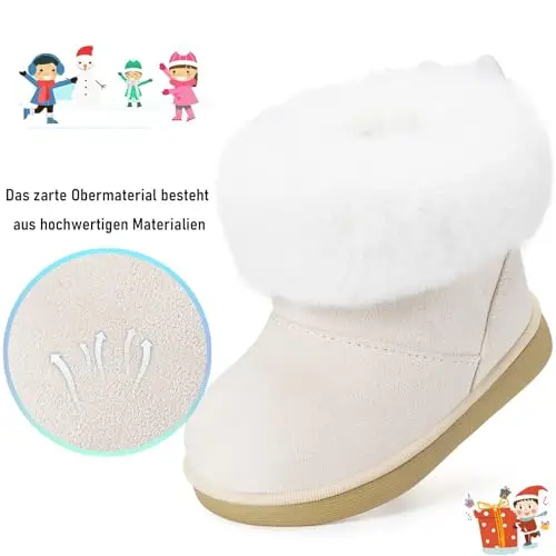 Gaatpot Stivaletti con Invernali Bambini Stivali da Neve per Ragazze Ragazzi Scarpe con Fodera Calda Morbide miniatura 3
