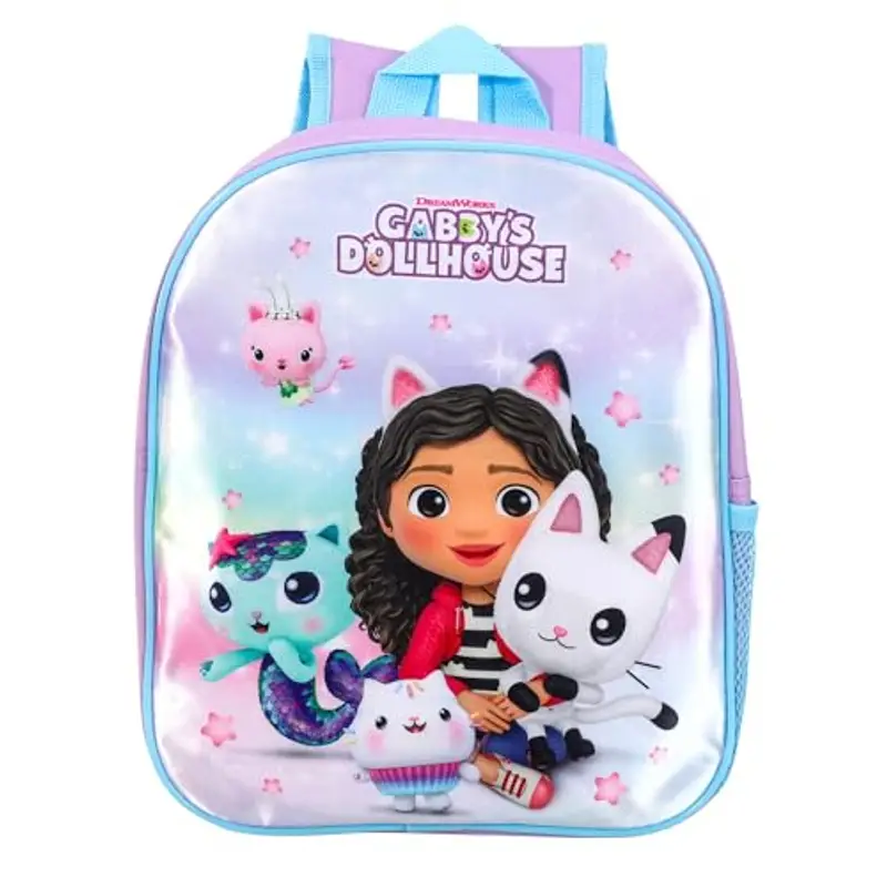 Gabbys - Zaino per bambini, per casa delle bambole, per il rientro a scuola, con spallacci regolabili, Viola, Taglia unica miniatura 2
