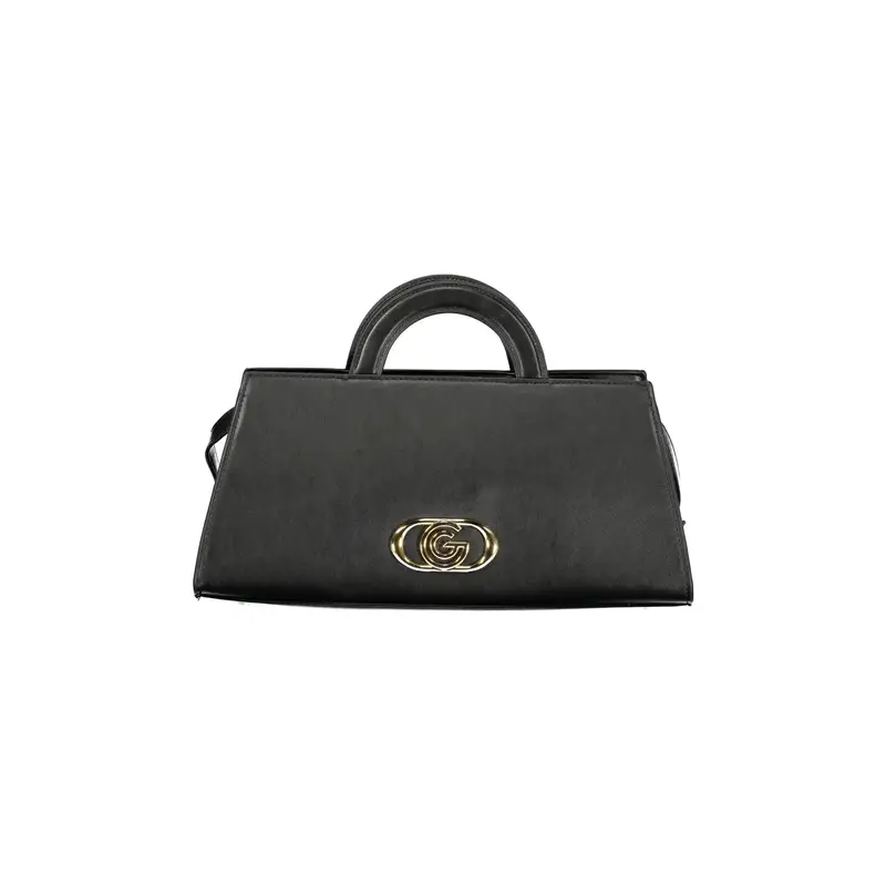 Borsa a Tracolla Donna Nera Logo Nero