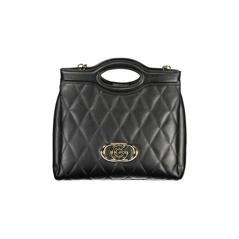 Borsa a Tracolla Donna Nera Logo Nero