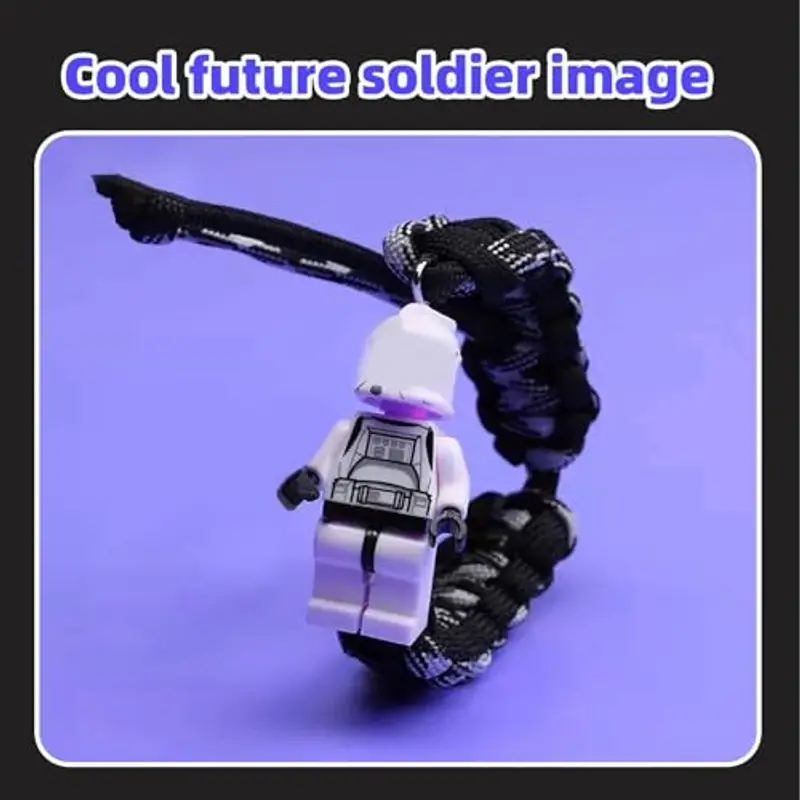 gadget compleanno bambini bracciale bambino Braccialetto con mattoncini bianchi e personaggio dei cartoni animati miniatura 3