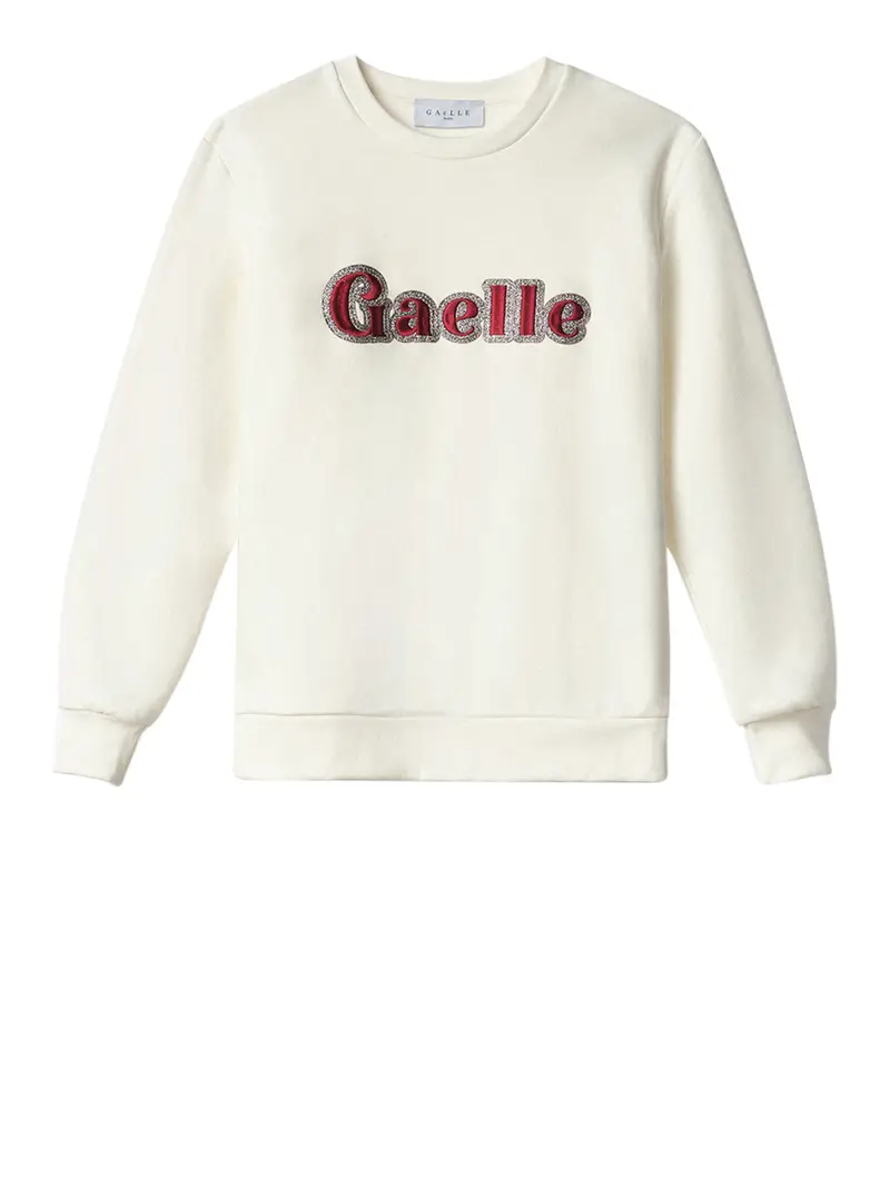 felpa gaelle da donna - bianco