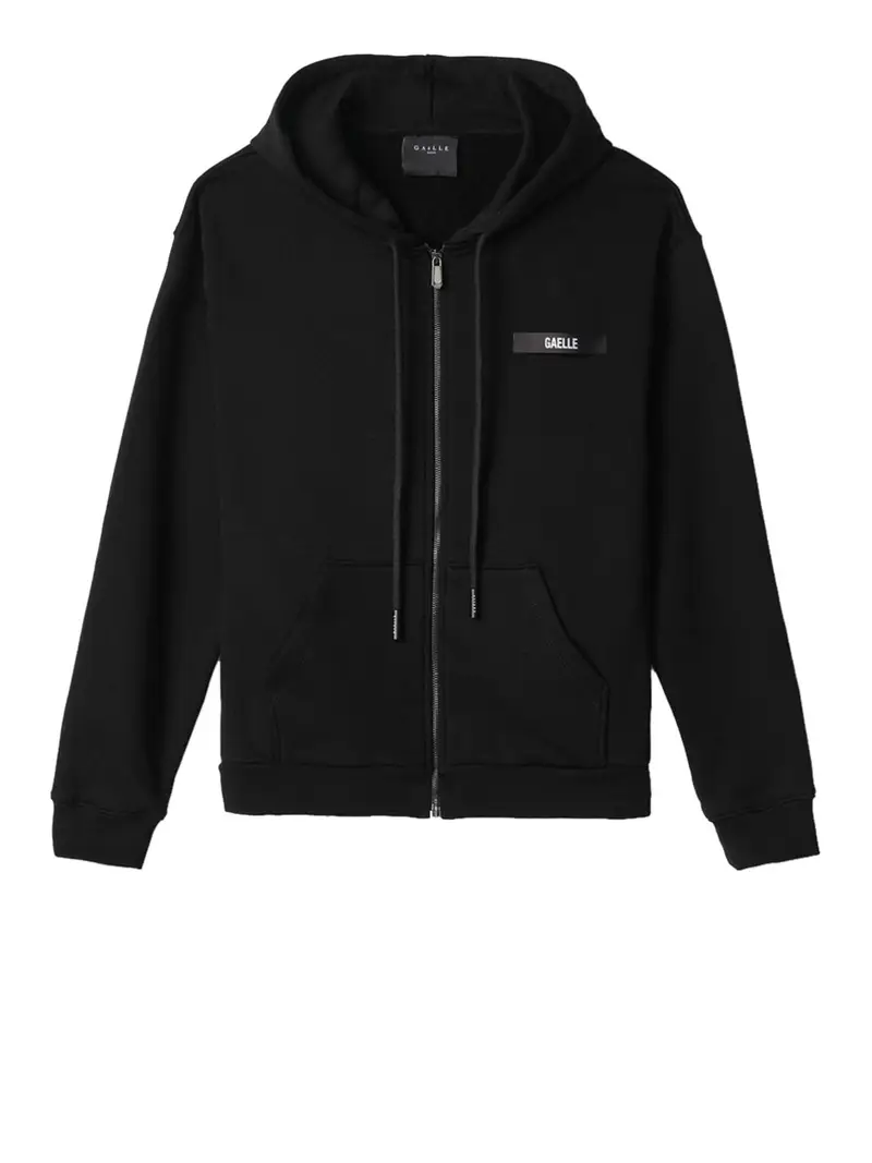 felpa zip gaelle da uomo - nero