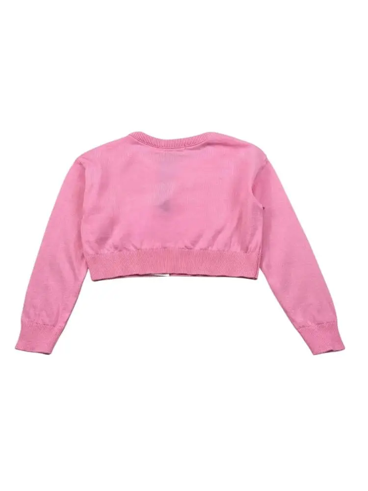 Gaelle maglia rosa bambina logo lettering miniatura 2