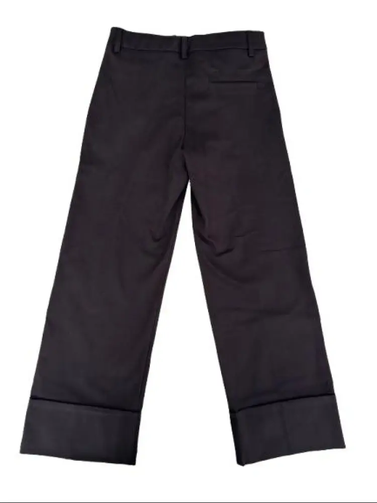 pantalone nero bambina logo sul lato miniatura 2