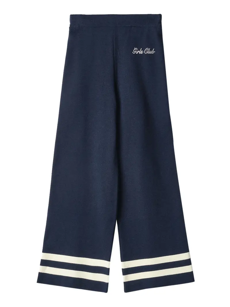 pantalone straight gaelle da donna - blu