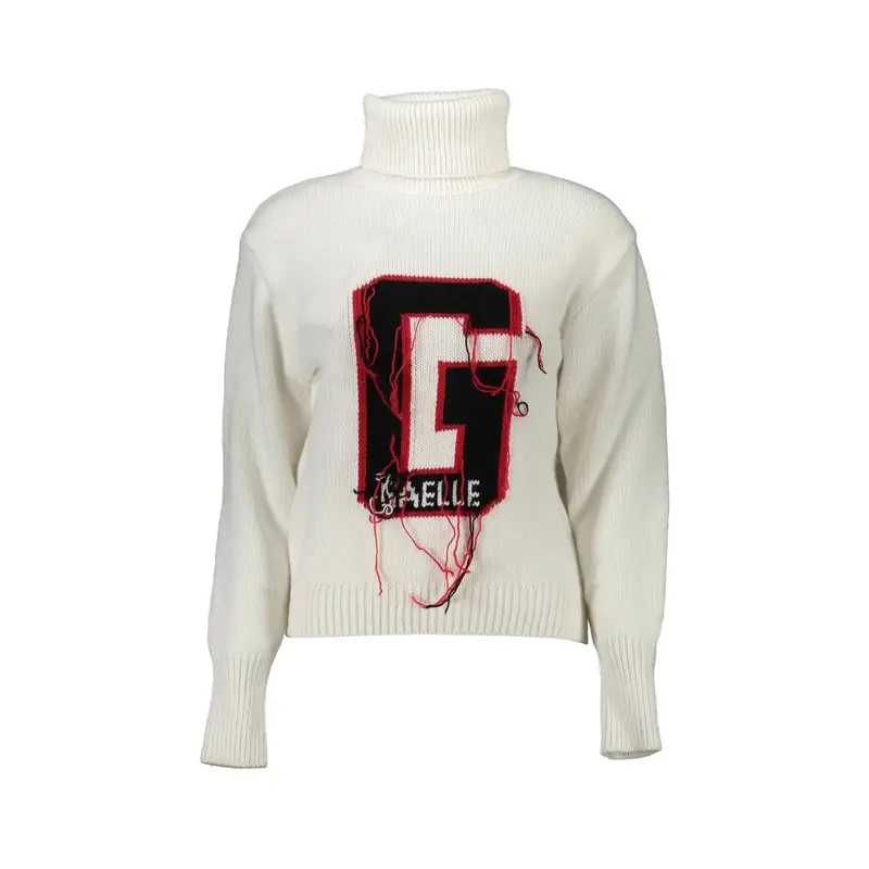 Maglione Donna Bianco Ricamo