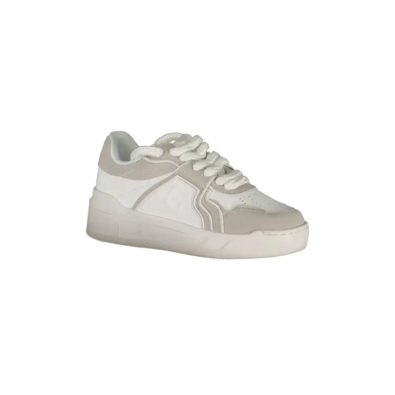 Scarpe Sneakers Donna Bianche con Dettagli a Contrasto Bianco miniatura 2