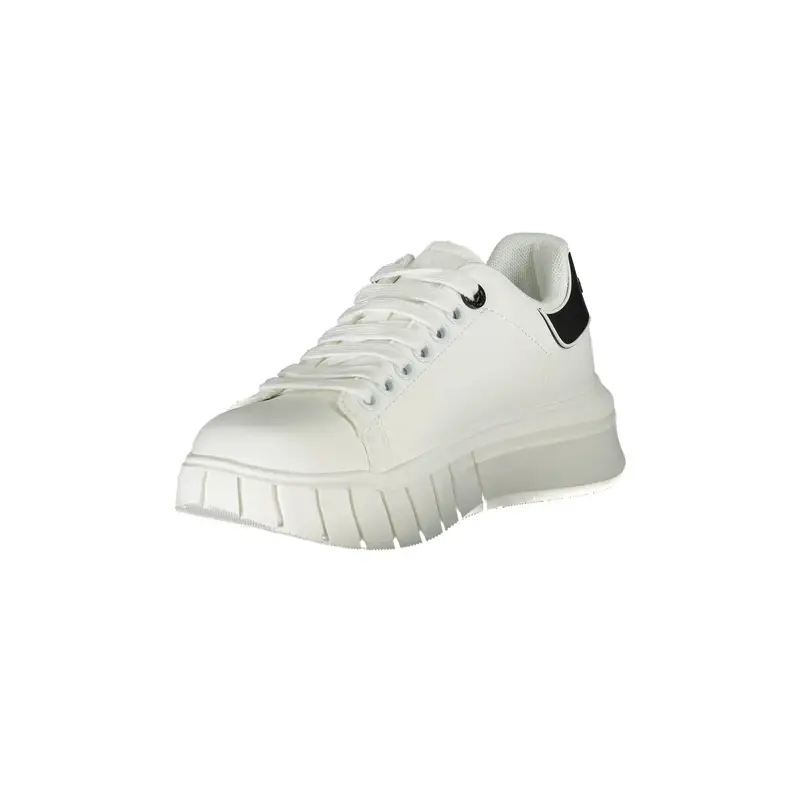 Scarpe Sneakers Donna Bianche con Dettagli a Contrasto Bianco miniatura 3