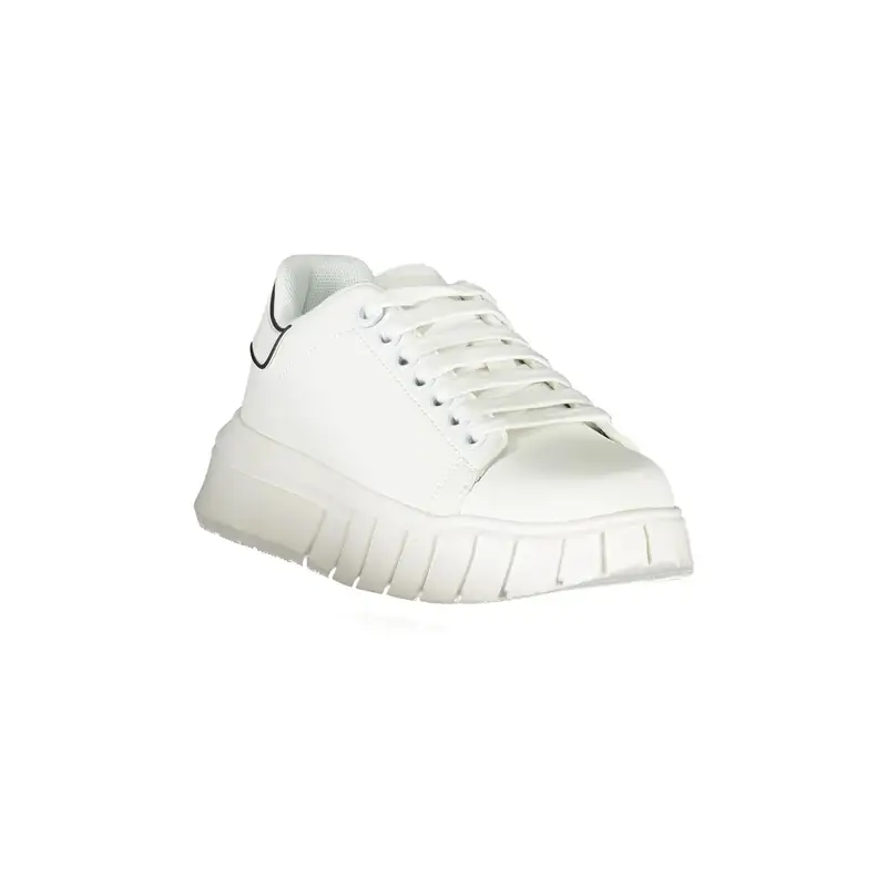 Scarpe Sneakers Donna Bianche con Dettagli a Contrasto Bianco miniatura 2